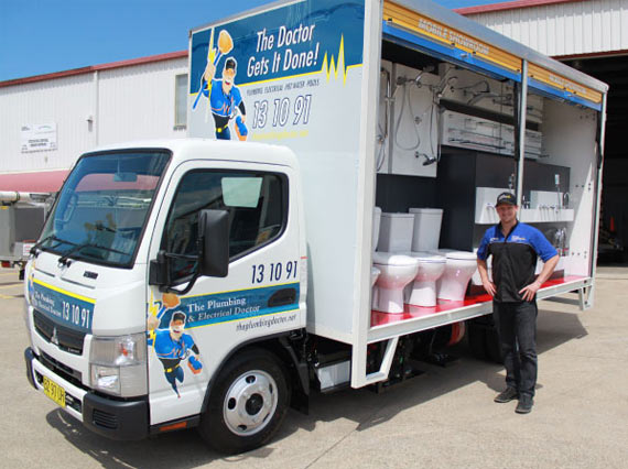 Service Truck — Plumbing and Electrical in Gateshead, NSW Service Truck — Plumbing and Electrical in Gateshead, NSW