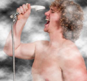 Man Singing In Shower