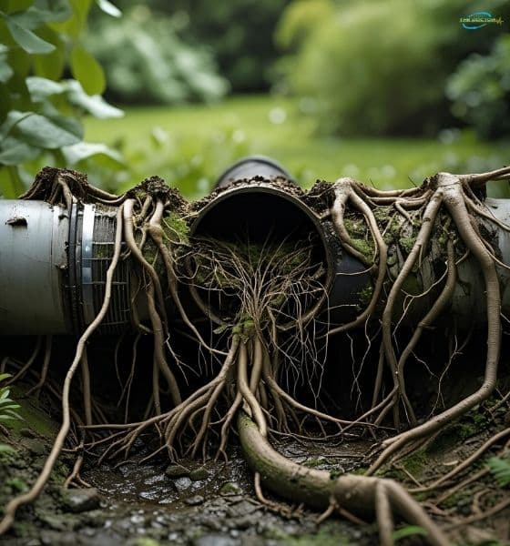 blocked by tree roots Blocked by Tree Roots