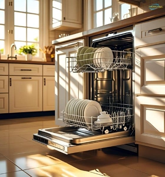 dishwasher with opened door Dishwasher with Opened Door