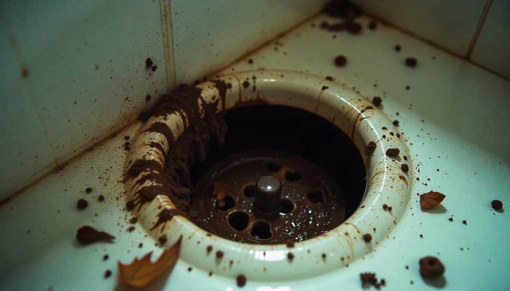 drain blocked with soil and debris drain blocked with soil and debris