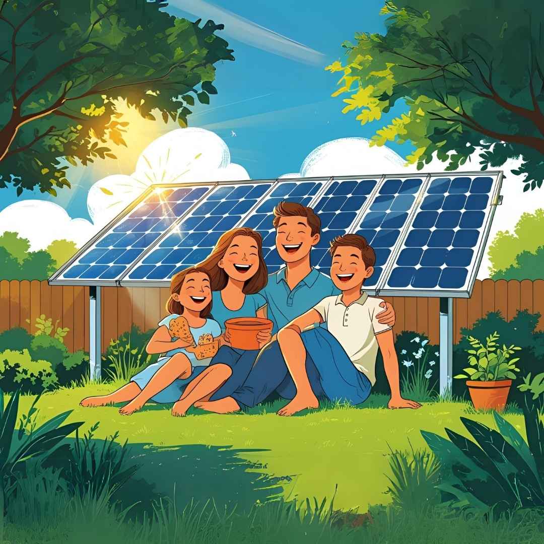 Family Enjoying the Advantages of Solar Hot Water Family Enjoying the Advantages of Solar Hot Water