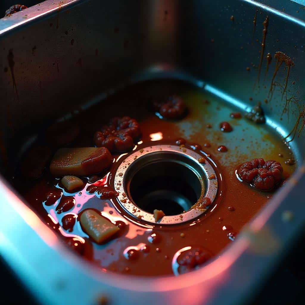 Grease and Food Build up in Kitchen Sinks Grease and Food Build up in Kitchen Sinks