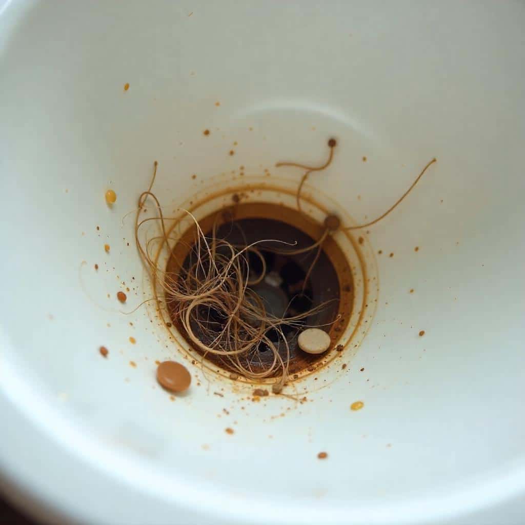 Hair Build up in Shower Drains Hair Build-up in Shower Drains