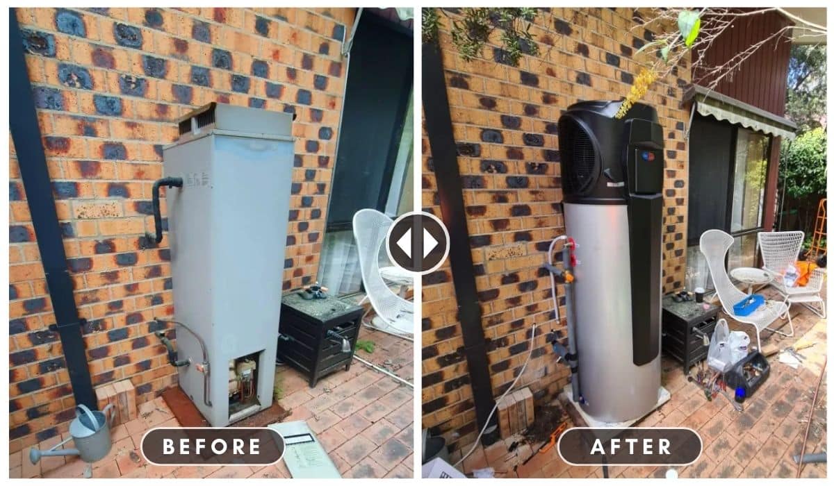 Before And After Water Heater Evo270 1