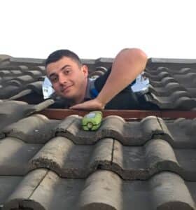 Plumbers Working in Roof