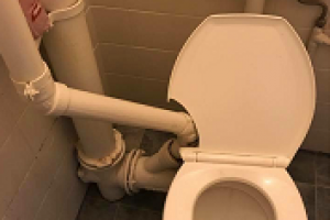 Pipe Broken Toilet