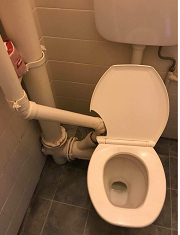 Pipe Broken Toilet Pipe Broken Toilet