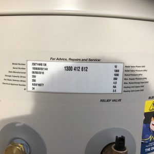 Hot Water System Age Details