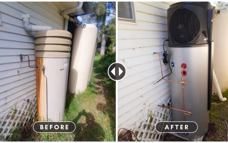 Before And After Water Heater - Evo270