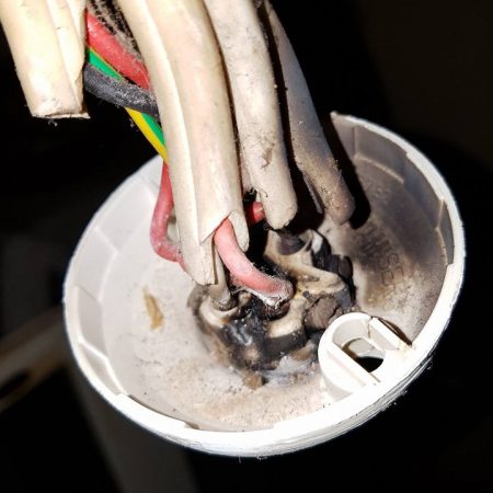 Burnt Faulty Wires