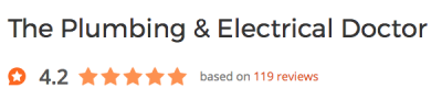 Plumbing and Electrical Doctor Review Badge Customer reviews Badge of the Plumbing Doctor