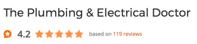 Plumbing and Electrical Doctor Review Badge Customer reviews Badge of the Plumbing Doctor