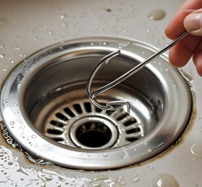 Clearing Drain Using a Hanger Clearing Drain Using a Hanger