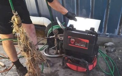 Man Using Water Jetter