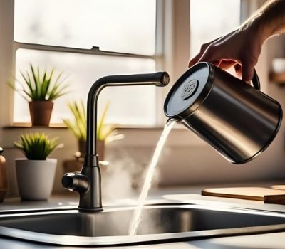 Pour a Kettle of Boiling Water Inside the Sink
