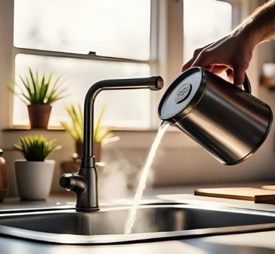 Pour a Kettle of Boiling Water Inside the Sink Pour a Kettle of Boiling Water Inside the Sink