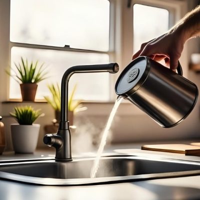 Pour a Kettle of Boiling Water Inside the Sink