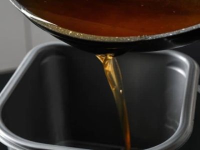 Pouring Cooking Oil Pouring Cooking Oil